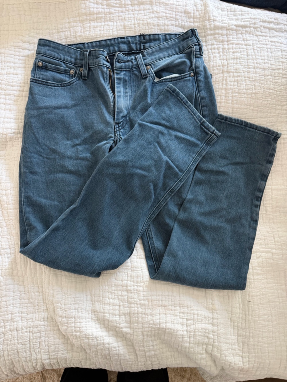 MENS Levi's Blue Straight-Leg Jeans